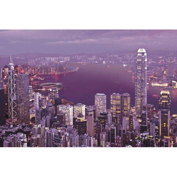 日本進口拼圖 風景 香港夜景 1000片絕版拼圖(59-505)
