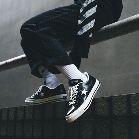 美國代購converse One Star J Ox 日本製余文樂gd 黑奶油白一星男女鞋 蝦皮購物