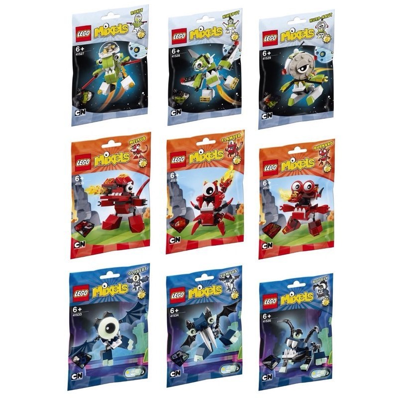 LEGO 樂高 Mixels 系列 第4代 41527～41535 小怪獸（一套9隻）