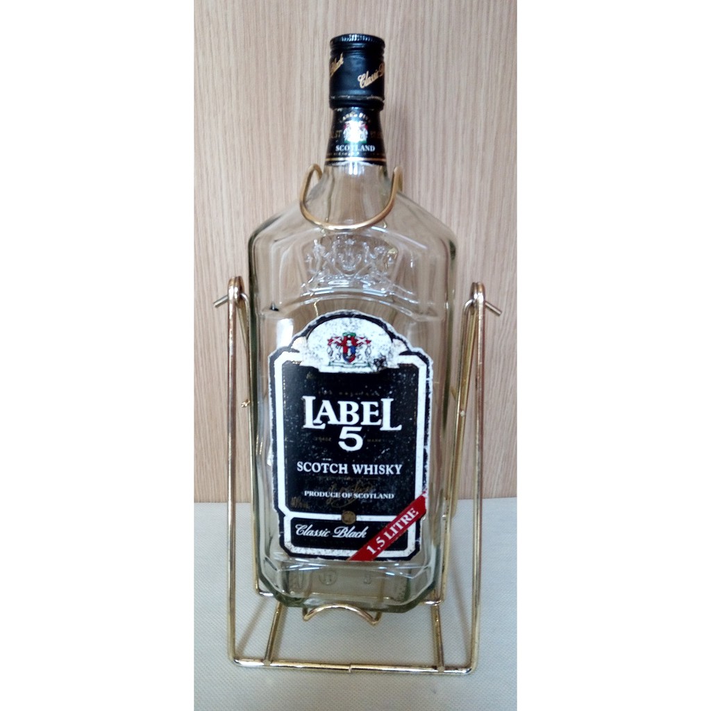雷伯五號蘇格蘭威士忌空酒瓶 1.5公升