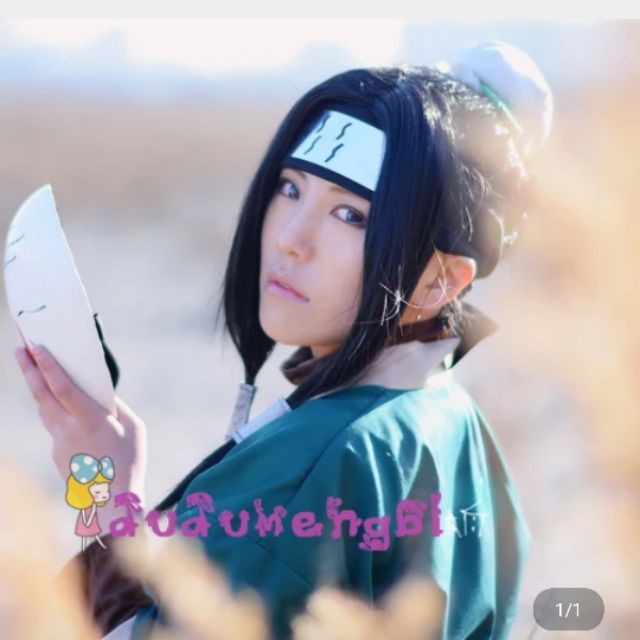 二手cos Cosplay相關假髮角色款naruto 火影忍者白黑長直中分 包頭 蝦皮購物