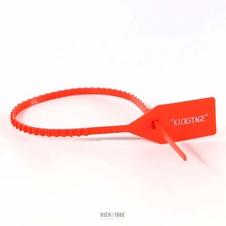 OFF-WHITE THE 10：KICKSTAGE客製 紅束帶 一組五入 可重複拆卸 吊飾 鑰匙圈【KS34】