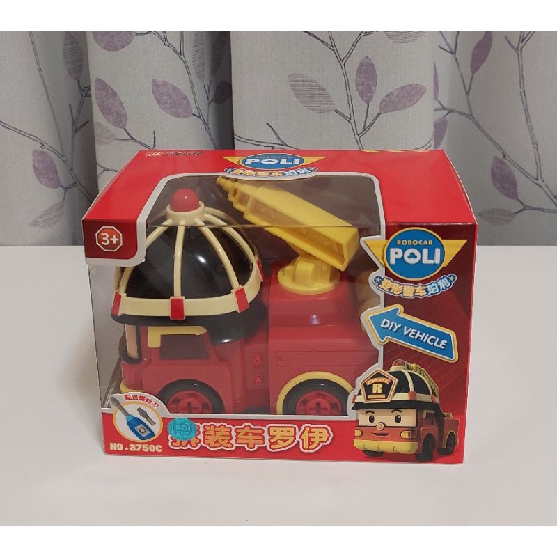 《正版授權》韓國動畫救援小英雄 POLI 波力變型警車系列 羅伊 變型車 拆裝車 玩具 模型