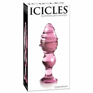 【愛愛雲端】美國進口PIPEDREAM．ICICLES冰晶玻璃系列-NO.27 毒龍鑽 立體螺紋錐型後庭塞 肛塞