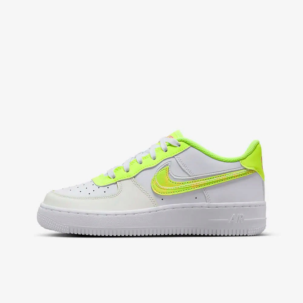 NIKE 休閒鞋 運動鞋 AIR FORCE 1 LV8 大童 女鞋 童鞋 DV1680100 白螢光綠 現貨 廠商直送