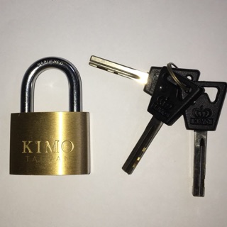 KIMO 40mm安全銅掛鎖 台灣製 掛鎖 娃娃機鎖 回收箱鎖 同號