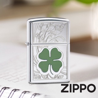 ZIPPO 幸運四葉草防風打火機 美國設計 官方正版 現貨 禮物 送禮 刻字 客製化 終身保固 24699