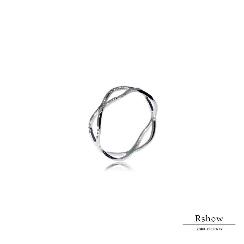 Rshow Pure簡約less Is More 法式優雅稜形幾何戒指白金 蝦皮商城 Line購物