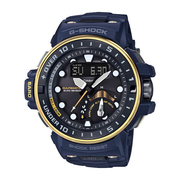 【CASIO】卡西歐 太陽能電波錶登山感應器 高度、氣壓溫度、方位 GWN-Q1000NV-2A 台灣卡西歐保固一年