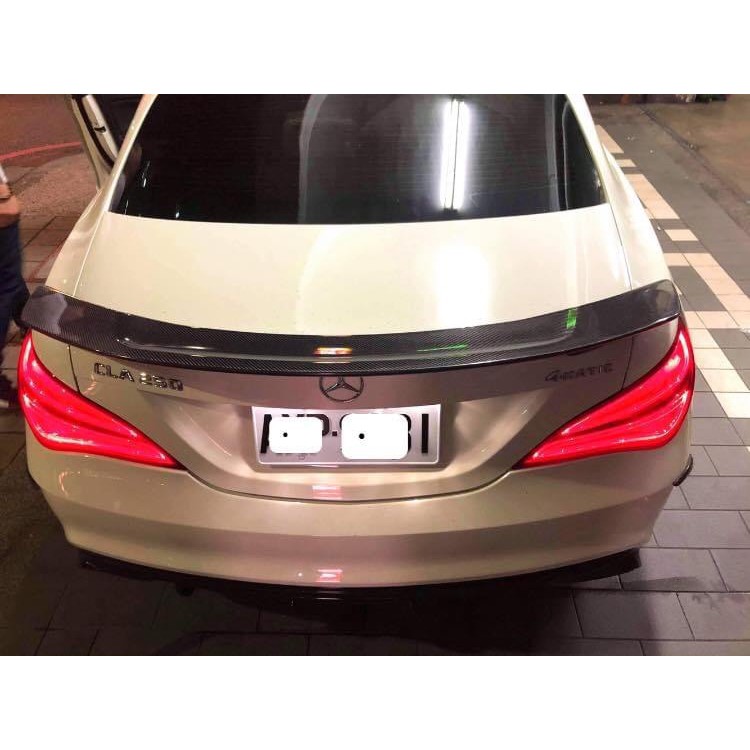 賓士 Benz W117 CLA RT款碳纖維尾翼 CLA鴨尾 W117尾翼 CLA戰鬥尾翼