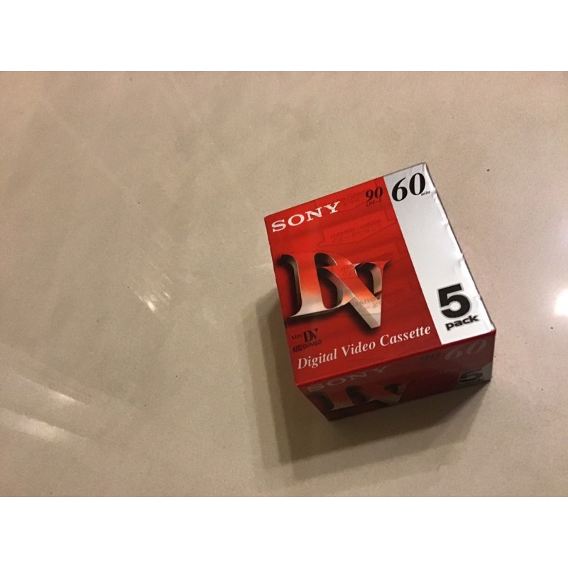 SONY-Mini DV Digital Video Cassette 60分全新空白帶-五卷合售