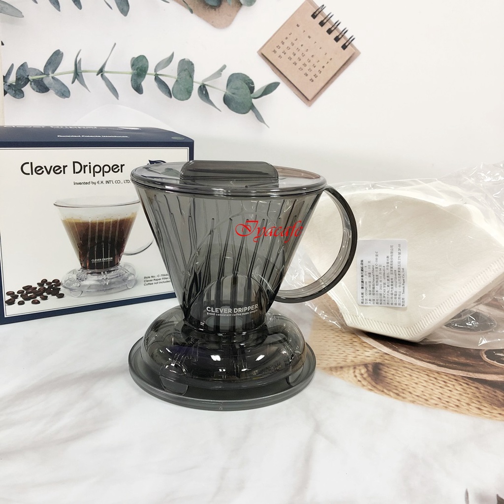 ✨愛鴨咖啡✨聰明濾杯 Clever Coffee Dripper 1-2杯份-S號-300ml 贈咖啡濾紙100張