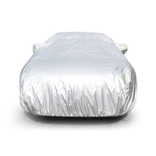 通用戶外汽車全車罩 防紫外線 防雪 防塵 防護車罩 帶反光條 銀色 適用於SUV 轎車