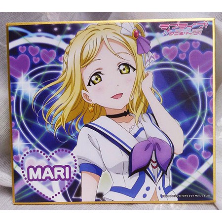 Kt動漫現貨日版lovelive Aqours03 Vol 6 水團迷你色紙小原鞠莉色紙超取付 蝦皮購物