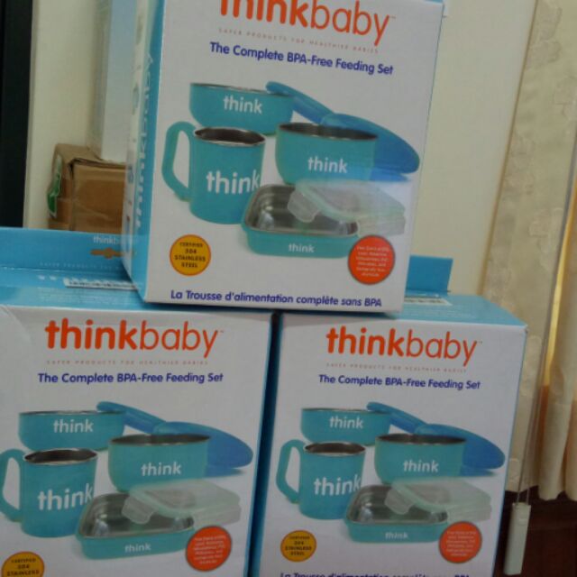 （現貨）Thinkbaby 餐具 藍色