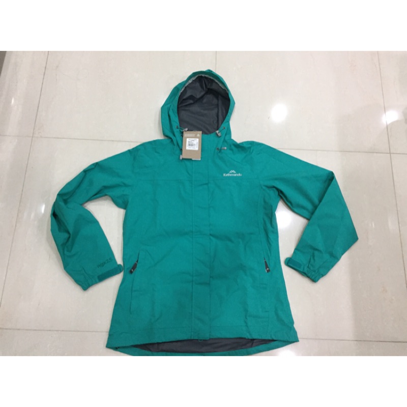 Kathmandu 女生湖水綠Monrovia Jacket登山外套（防水防風防水透氣）（可收納）Size: 10 全新