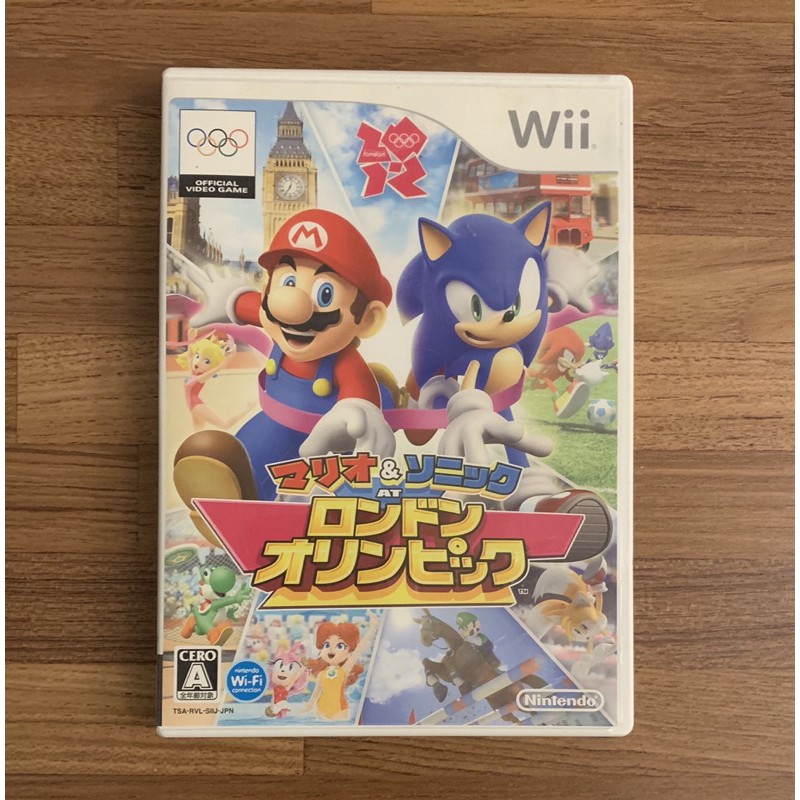 Wii 瑪利歐與索尼克 AT 倫敦奧運 馬力歐 瑪莉歐 正版遊戲片 原版光碟 日文版 日版適用 二手片 中古片 任天堂