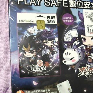 ✨咿唄拍賣✨全新未拆絕版play safe數位安全卡 晶片卡 防盜鎖卡 戰國時代 夜光版