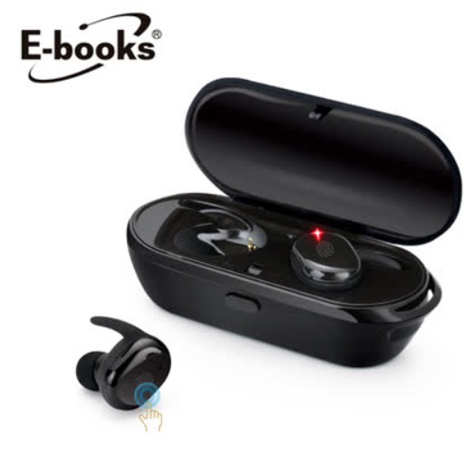 E-books SS8 真無線觸控藍牙5.0耳機 迷你充電盒/快充