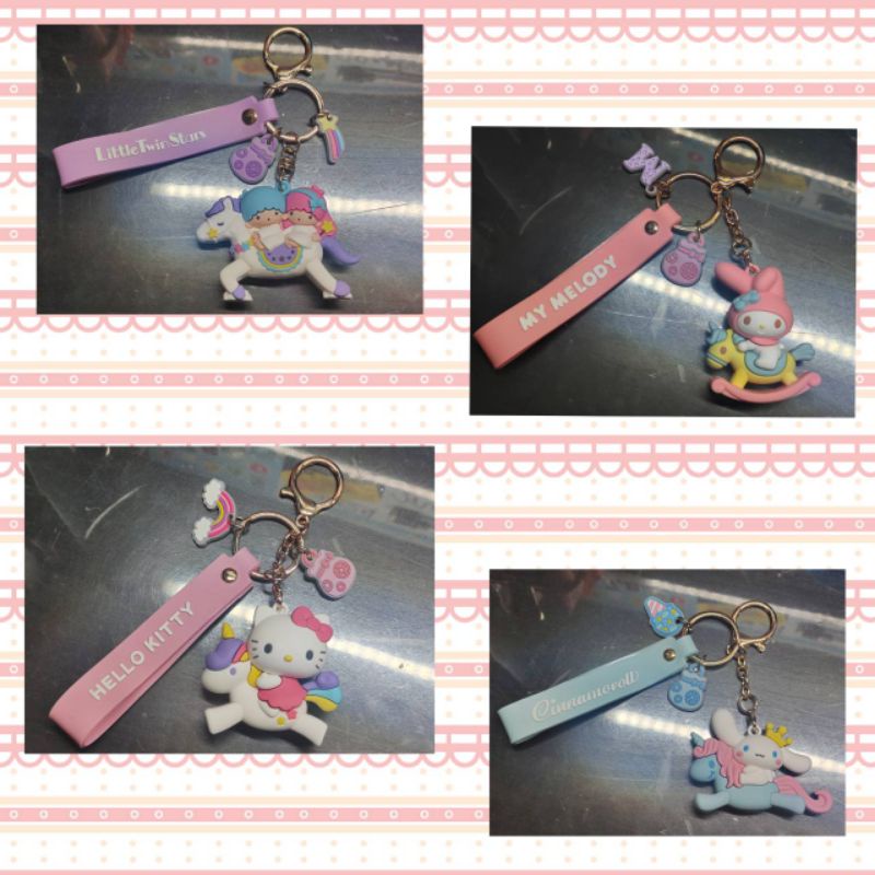 正版“台灣現貨”不必等（非悠遊卡、非一卡通）凱蒂貓kitty、大耳狗、美樂蒂、雙子星公仔掛飾吊飾鑰匙圈