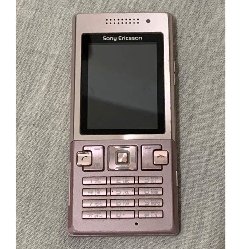Sony Ericsson T700 粉紅不鏽鋼手機+原廠耳機+原廠轉接頭+原廠充電線+原廠電池+電池充電器