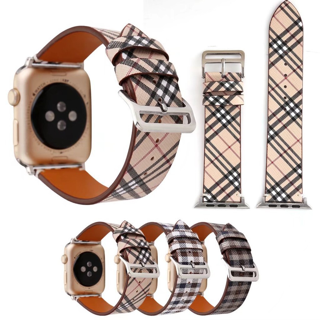 蘋果真皮錶帶 Apple Watch S5/S4/S3 38mm 42mm 44MM 40mm錶帶 皮革 非原廠錶帶