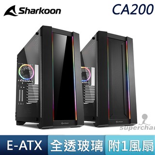 Sharkoon 旋剛 CA200M E-ATX 鐵網 直立顯卡 ARGB 420 360 水冷排 玻璃側板 電腦機殼