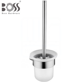 《BOSS》304不鏽鋼馬桶刷架 D-13009 不銹鋼霧面刷線 附馬桶刷 玻璃桶身可取出清洗 臺灣製造