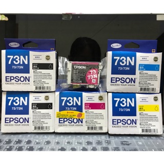 EPSON 73N 原廠墨水夾 黑色 紅色 藍色 黃色
