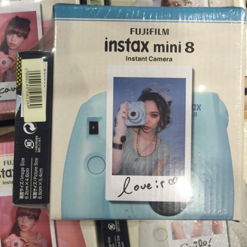 全新 富士 拍立得 水藍 mini8 立可拍 instax 相機