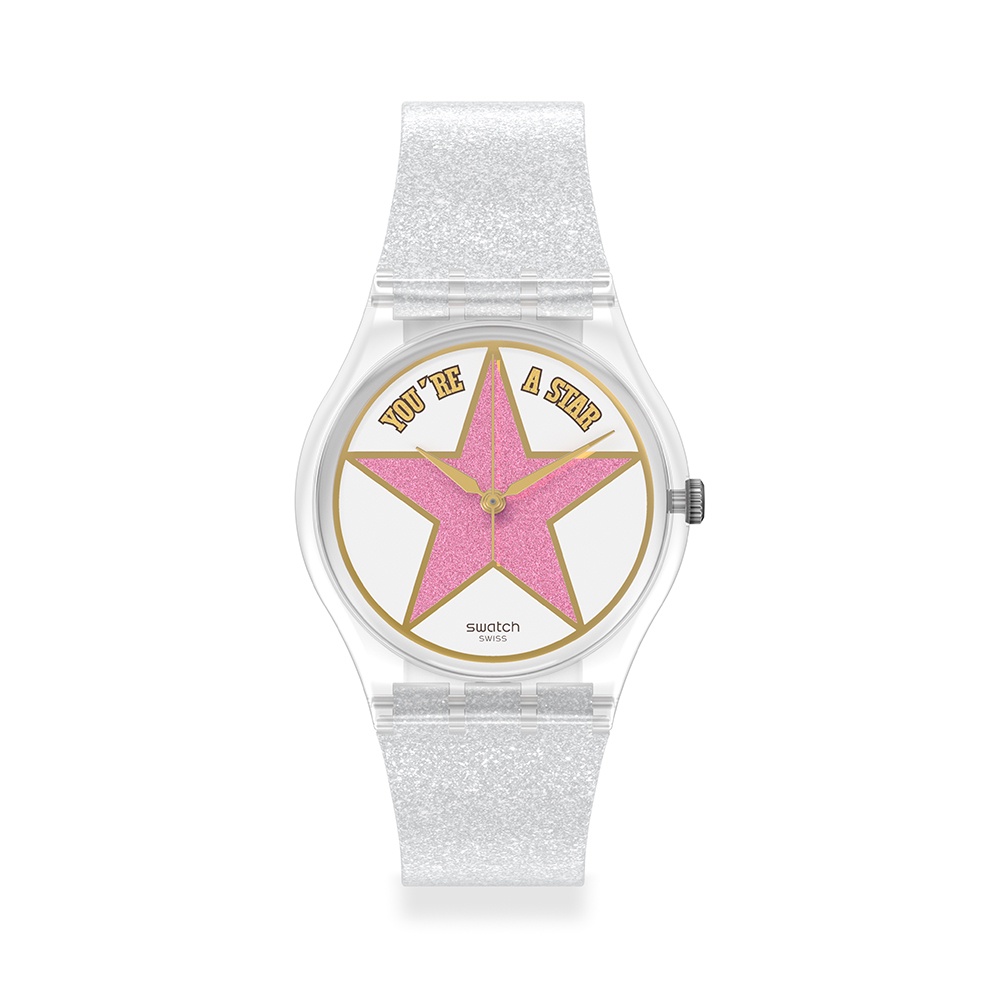 【SWATCH】Gent 原創 手錶STAR MOM 母親節限定錶 星光大道(34mm) 瑞士錶 SO28Z108