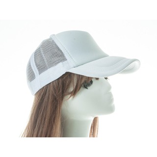 塗鴉棒球帽 網帽 卡車帽 團體帽 班帽 透氣排汗 遮陽 創意文創 手作 全白 56-60cm