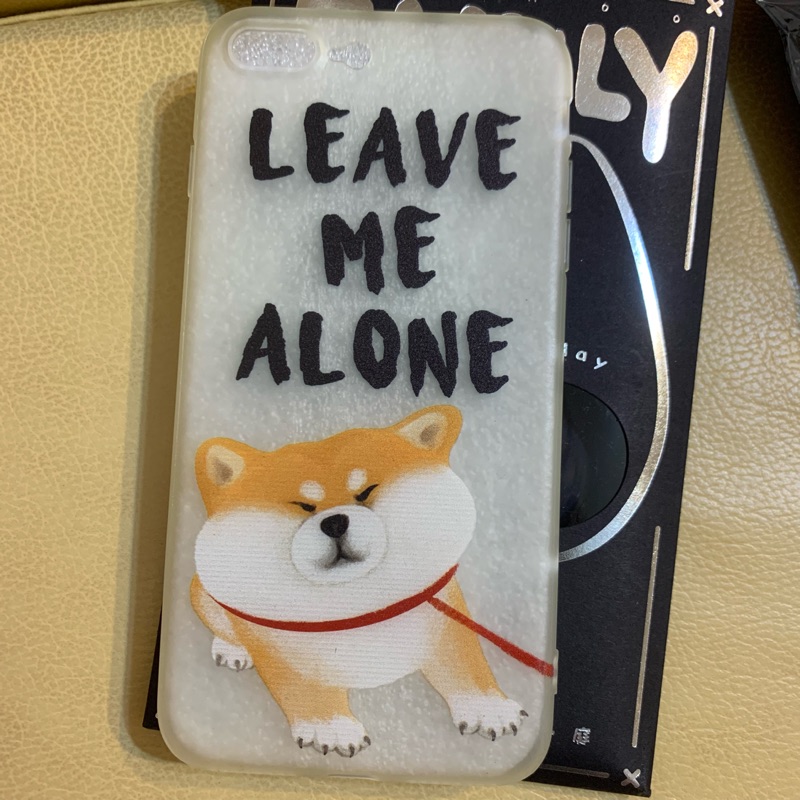 iPhone 7plus 手機殼-Leave me alone柴犬/固執柴犬 (全新)