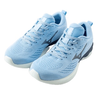 MIZUNO 美津濃 WAVE REVOLT 2 女慢跑鞋 淺灰藍 ENERZY 中底材質 穩定 J1GD218152