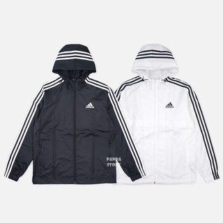 胖達）ADIDAS 基本款 連帽 防風 風衣 外套 HE4321 黑 HE4320 白 男