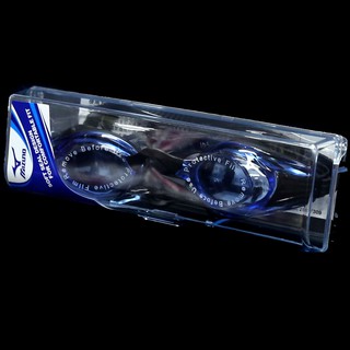 鞋大王Mizuno 85YA-29800-14 藍×黑 PC鏡片，PU鼻架，矽膠頭帶(墊片)泳鏡