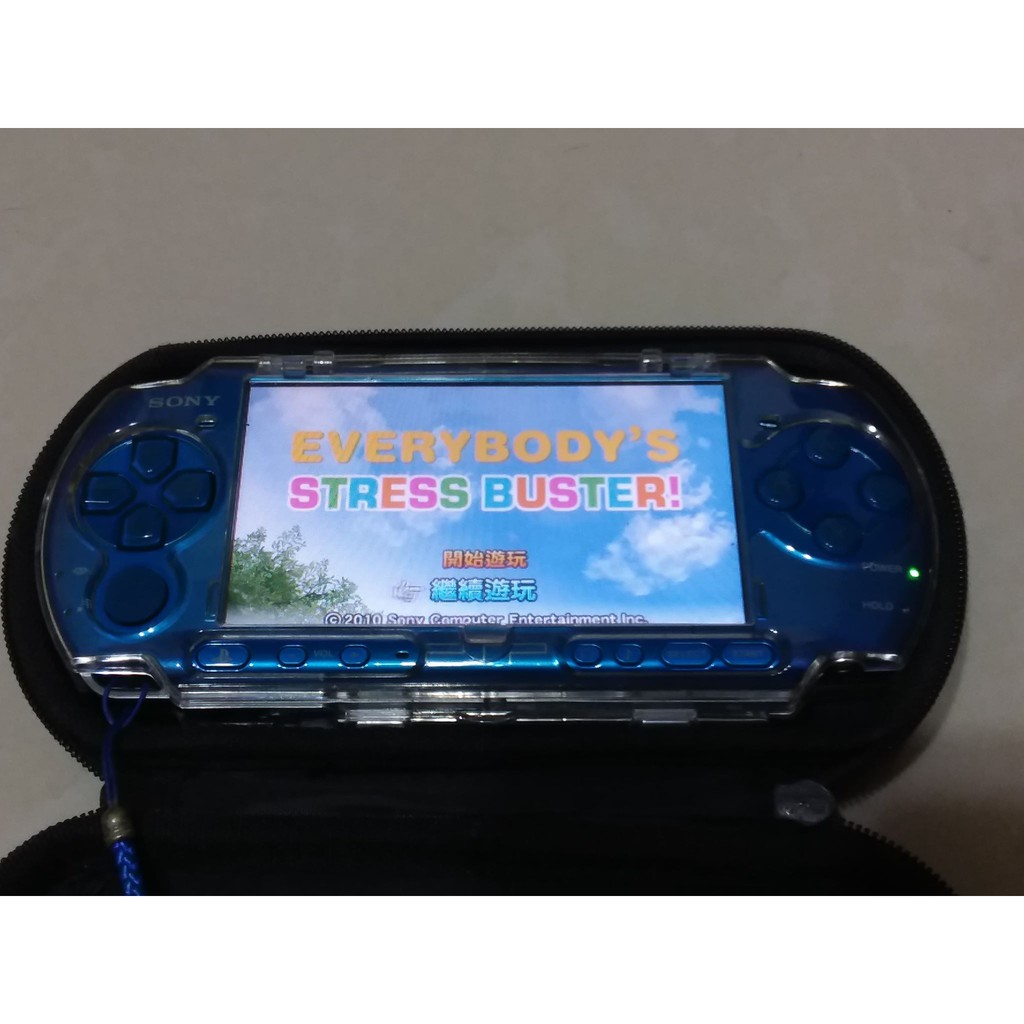Psp 3007 主機躍動藍 有盒有改機 配件可高雄面交 蝦皮購物
