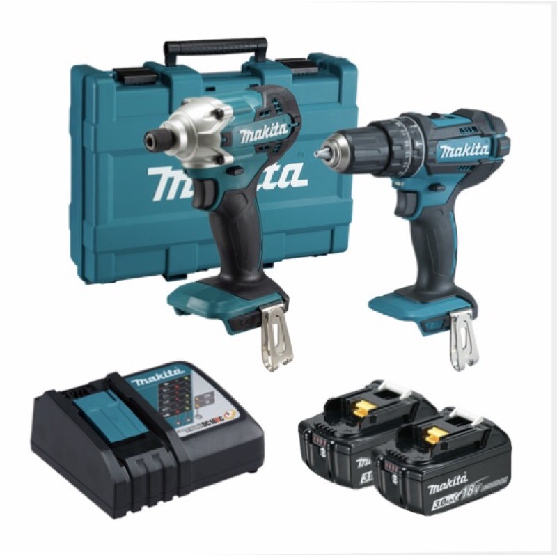 Small小五金 牧田 Makita DLX2337 18V 雙機組 DHP482 電鑽 DTD156 起子機