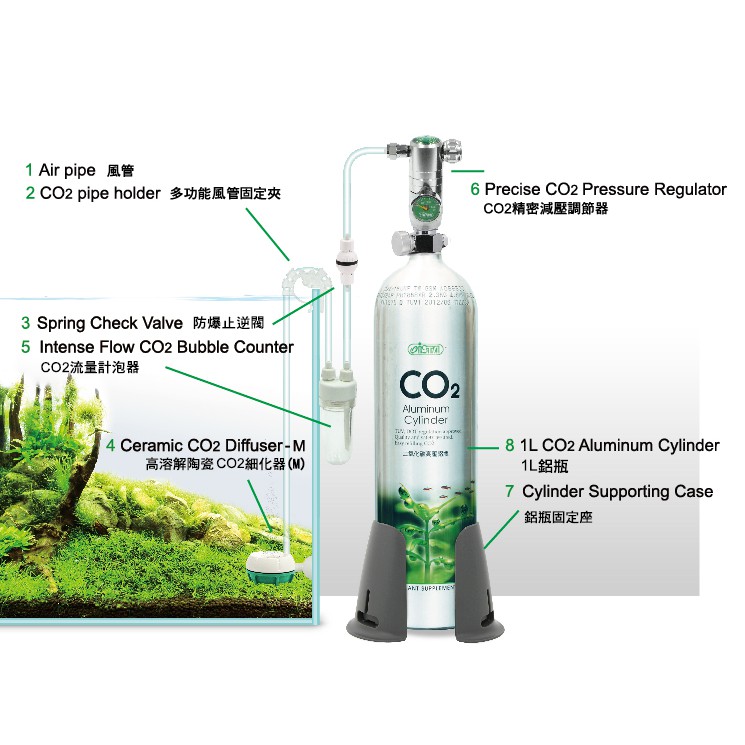 免運水草設備i 679 1lco2上開鋁瓶全套組 減壓型 蝦皮購物