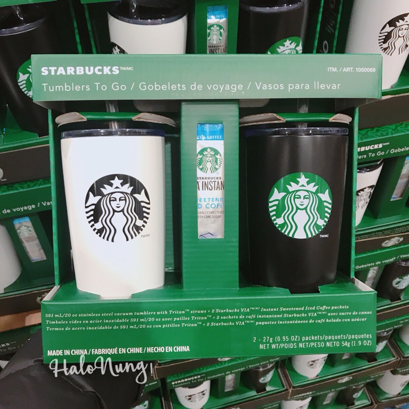 [HALO NunG !] 美國 Starbucks 限定色不鏽鋼杯 即溶咖啡 分享組 現貨