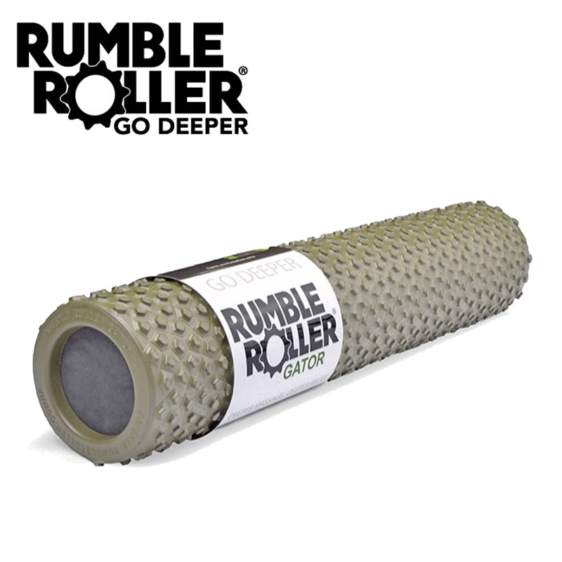 Rumble Roller Gator 鱷皮 揉壓按摩滾輪 狼牙棒 按摩滾筒 筋膜舒緩 瑜珈柱 56cm