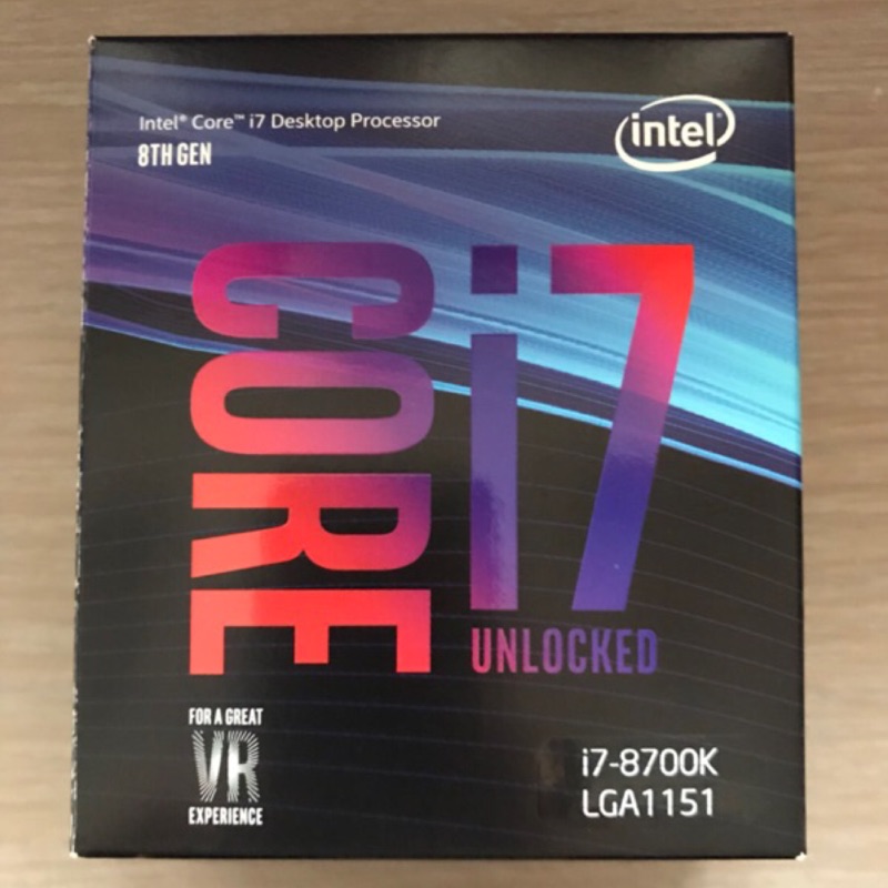 Intel i7 8700K CPU 二手 平行輸入 處理器 1151