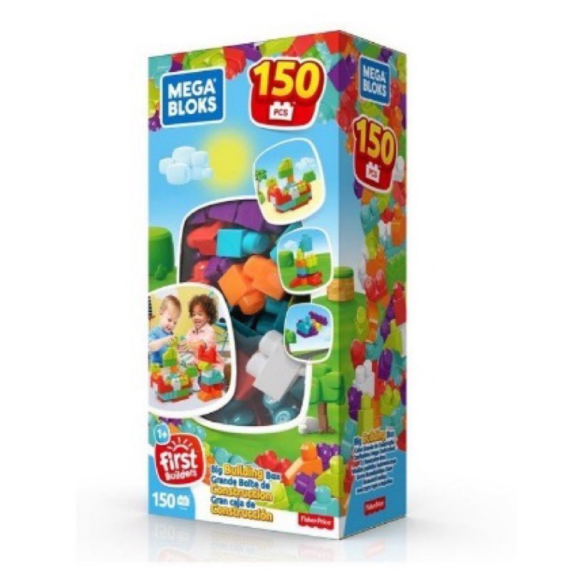 Fisher-Price 費雪 MEGA BLOKS 美高大積木150顆以上，二手玩具