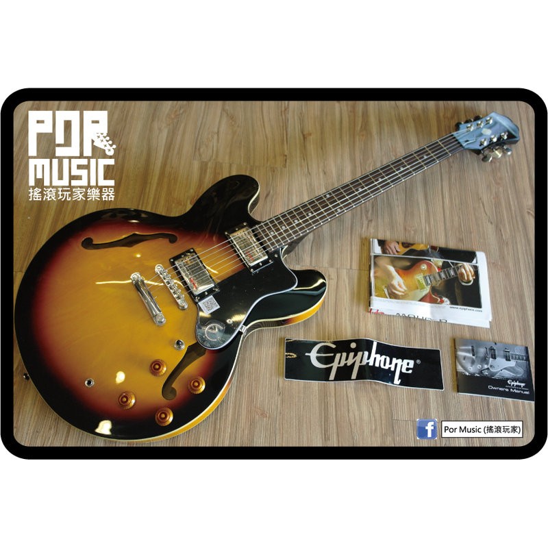 【搖滾玩家樂器】全新 公司貨 Epiphone THE DOT 菸草漸層 ES-335 STYLE系列 爵士吉他