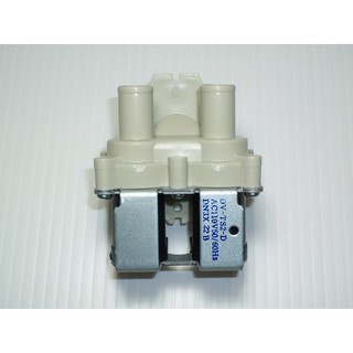 (原廠) 韓製 90° 三洋雙孔進水電磁閥 給水閥 DV-TS2-D 單槽一進二出 110V 三洋、聲寶、東元