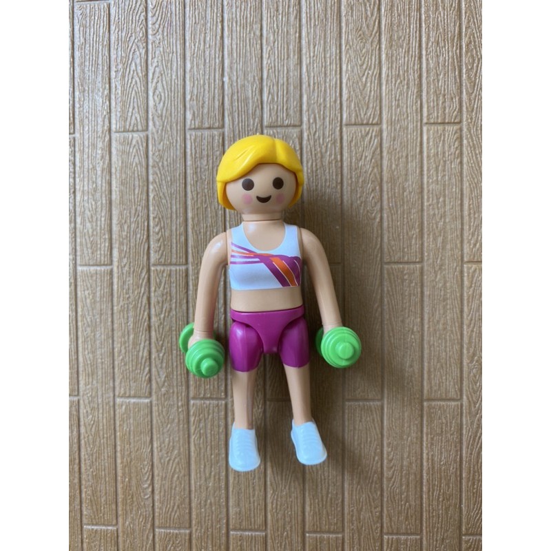 Playmobil 摩比 摩比人 女生 人偶 70566 19代 抽抽包 驚喜袋 人偶包 抽抽樂 健身女孩 腮紅臉