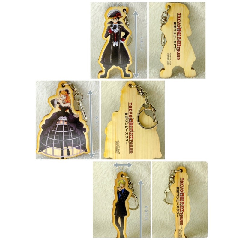 現貨//日本 海賊王 魯夫 娜美 香吉士 萬聖節造型 木製鑰匙圈 吊飾 航海王  路飛 onepiece 東京鐵塔
