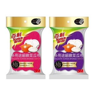 【JOJO】3M 百利 多用途細緻海綿菜瓜布2入裝