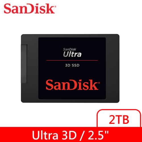 Sandisk ULTRA 3D SSD 2TB固態硬碟