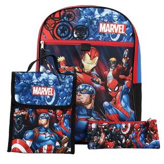 預購👍空運👍美國迪士尼 marvel 黑豹 美國隊長 鋼鐵人 蜘蛛人 兒童 後背包 包包 書包 男童 餐袋 便當袋